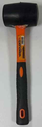 [ 500G مطرقة مطاطي مقبض بلاستيك ]  VERMOLEN'S RUBBER MALLET HAMMER BLACK 500G - 