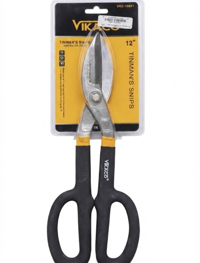 [VKC-10051]  VIKACO TINMAN'S SNIPS 12" BLACK HANDLE - 