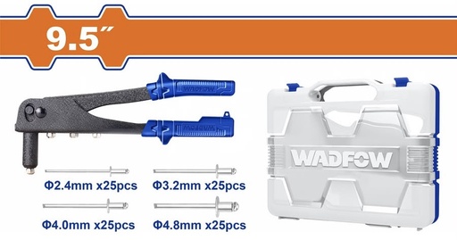 [ WHR1909 ]  WADFOW 101PCS HAND RIVETER AND RIVETS KIT -CHINA 