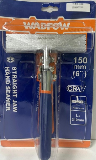 [ WZB1501 - كماشة ]  WADFOW STRAIGHT JAW HAND SEAMER 6"/150MM -CHINA 
