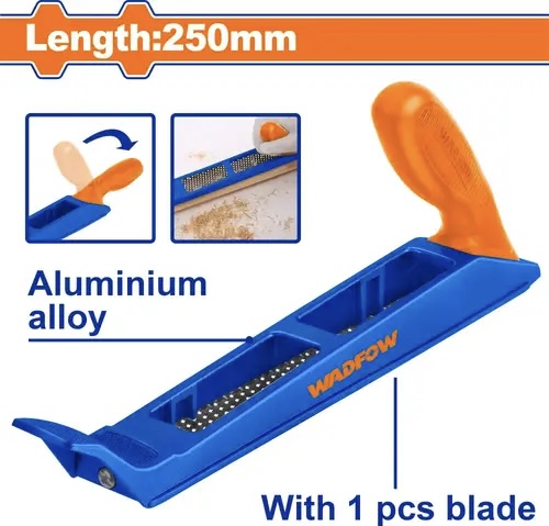 [ مبرد كشط 250ملم ] WADFOW SURFORM PLANE BLUE&BLACK 250MM -WBP1101
