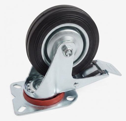 [ 100-30/50 4" -  كفر اسود فرملة ]  WHEEL BLACK BREAK 4" 100-30/50 - KIT 