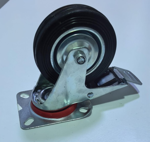 [ 100-30/50 4" -  كفر اسود فرملة ]  WHEEL BLACK BREAK 4" 100-30/50 - KIT 