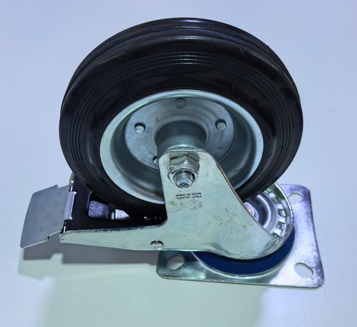 [ 160/40-80 6" - كفر اسود فرملة ]  WHEEL BLACK BREAK 6" 160/40-80 - KIT 