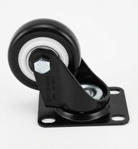  WHEEL BLACK RUBBER BEARING 2" 50MM - KIT 