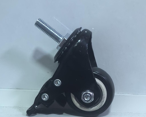  WHEEL BLACK RUBBER BREAK BOLT TYPE 1.5" 40MM 