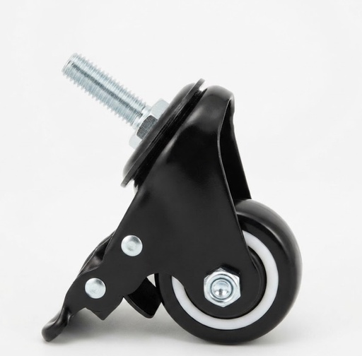  WHEEL BLACK RUBBER BREAK BOLT TYPE 1.5" 40MM 