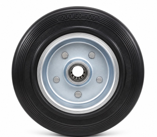 WHEEL BLACK WITHOUT BASE 8" 200/50-100 - KIT 