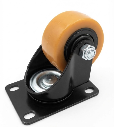  WHEEL ORANGE RUBBER BEARING 2.5" 65MM - STRONG/KIT 