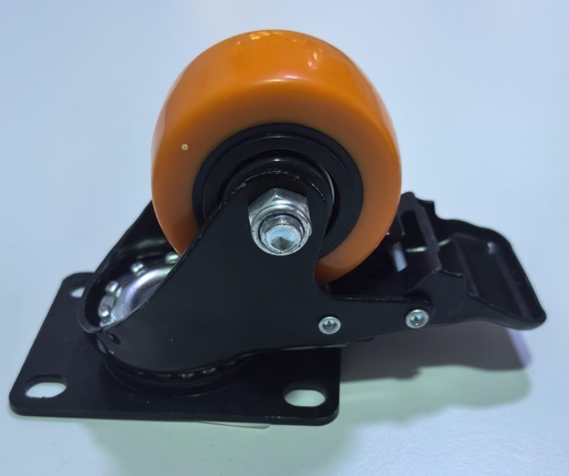  WHEEL ORANGE RUBBER BREAK 2.5" 65MM - FORCE/STRONG/KIT 