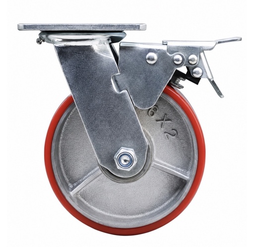  WHEEL RED BREAK TYPE 6X2 160MM 6" - KIT/STRONG 