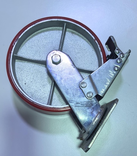 [ 200MM 8" - كفر احمر فرملة ]  WHEEL RED BREAK TYPE 8X2 200MM 8" - KIT 