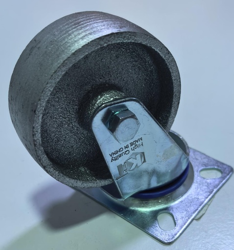 [ 3" - كفر حديد متحرك ]  WHEEL STEEL BEARING TYPE 3" 75MM SILVER - KIT/STRONG 