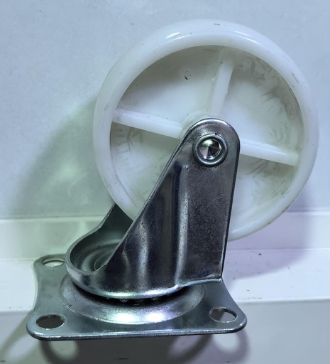  WHEEL WHITE PLASTIC 3" BEARING TYPE 