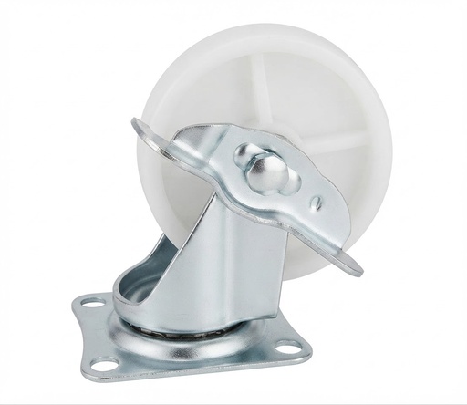  WHEEL WHITE PLASTIC 3" BREAK TYPE 
