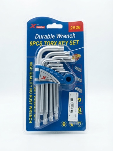 [2526]  XINGTAI DURABLE WRENCH 9PCS TORX KEY SET -CHINA 