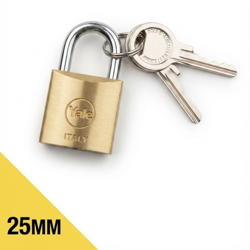 [ YALE  مخدة قفل25MM -  ايطالي ]  YALE PAD LOCK 25MM - ITALY 