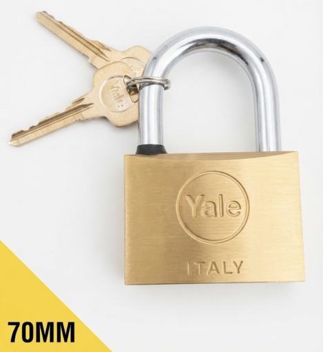 [ YALE  مخدة قفل70MM -  ايطالي ]  YALE PAD LOCK 70MM - ITALY 