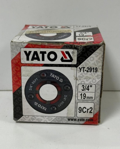 [ KF RATCHET DIE  قطع1/2"-1-1/4" - NO.62 -  احمر صندوق ]  YATO RATCHET DIE SET HEAD 3/4" (19MM) - YT-2900 