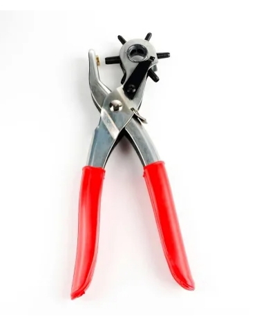 [  خرامة جلد ]  YONG JIN TOOLS LEATHER PUNCH 9" RED HANDLE 