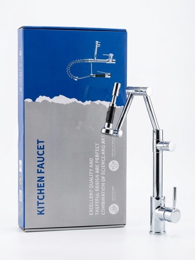 [  خلاط مطبخ ]  ZINTH KITCHEN MIXER FLEX PUL-OUT SPOUT CHROME 