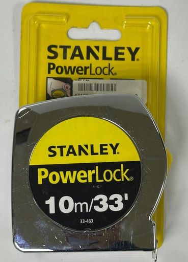 [33-463] STANLEY MEASURING TAPE POWER LOCK 10M/33 - 33463-8