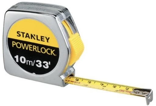 [33-463] STANLEY MEASURING TAPE POWER LOCK 10M/33 - 33463-8