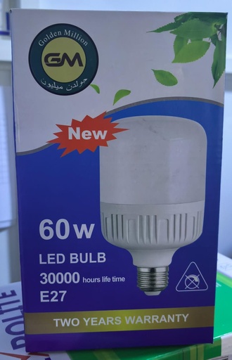 GM LIGHT LED BULB T SHAPE 60W 220V 7000K -/BST60WH