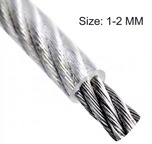 STEEL WIRE 1 (1-2MM) - PLASTIC COATED