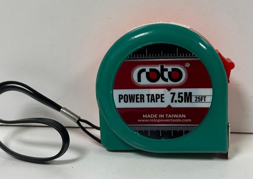 ROTO POWER TAPE 7.5MTR 25FT -TAIWAN