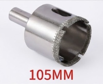 YDS DIAMOND GLASS HOLE SAW 105MM -CHINA