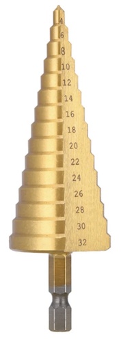 YDS STEP DRILL BIT (4-32MM) -CHINA
