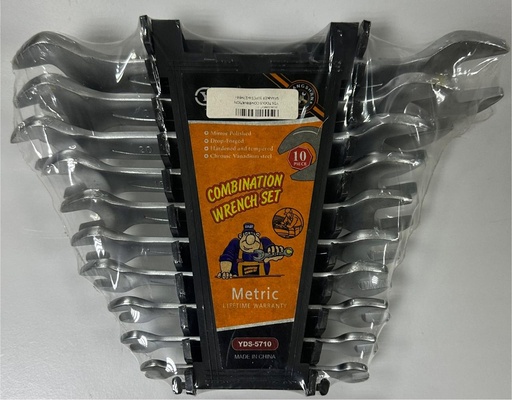 [YDS-5710] YDS TOOLS COMBINATION SPANNER 10PCS 6-27MM -CHINA/5710