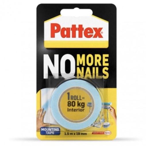 PATTEX DOUBLE SIDE TAPE RED 1.5MX19MM 1ROLL=80KG - UAE
