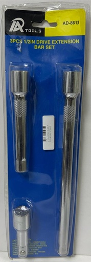 [AD-8613] IA TOOLS 3PCS 1/2IN DRIVE EXTENSIONBAR STRAIGHT SET -CHINA