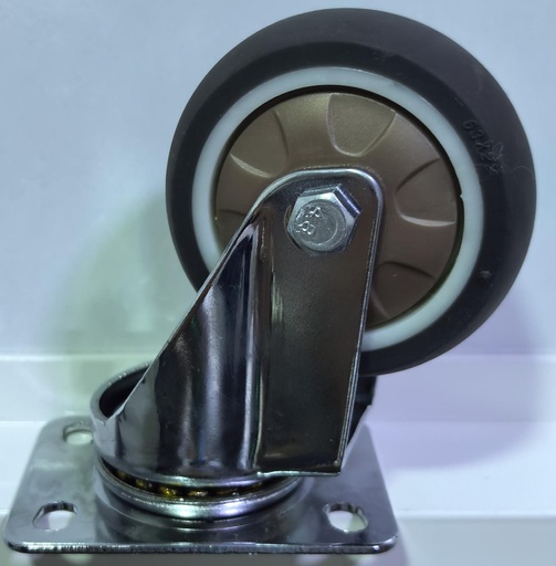 WHEEL BROWN TPR BEARING TYPE 2.5" 63X22 - ZHONGDAI