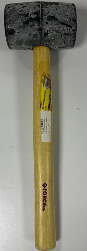 [LMGH021-20] FORCE RUBBER HAMMER BLACK 20Z WOOD HANDLE - LMGH021-20