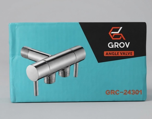 GROV DOUBLE ANGLE VALVE 3 WAYS 1/2"X1/2"-CHINA/24301