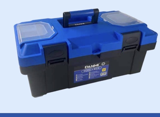 DANMI TOOL BOX 5SECTION BLACK/BLUE 17"-CHINA/260117