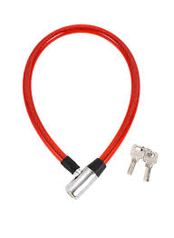 KIHUU BICYCLE LOCK RED 80CM-CHINA