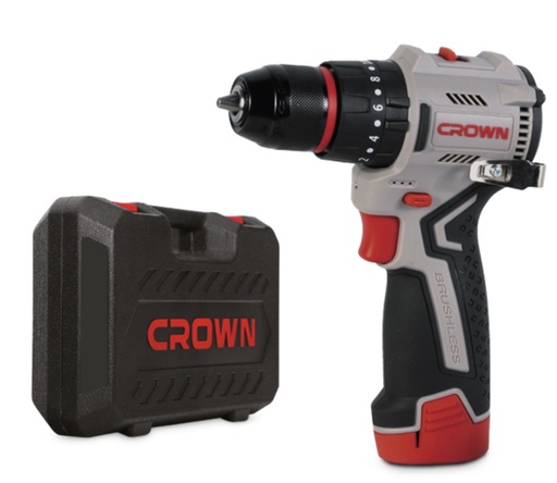 CROWN BRUSHLESS CORDLESS DRILL 12V 2AH 220V-CHINA/CT21151HMX-2C1