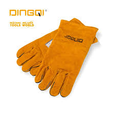 DINGQI WELING GLOVES 14" BROWN-CHINA
