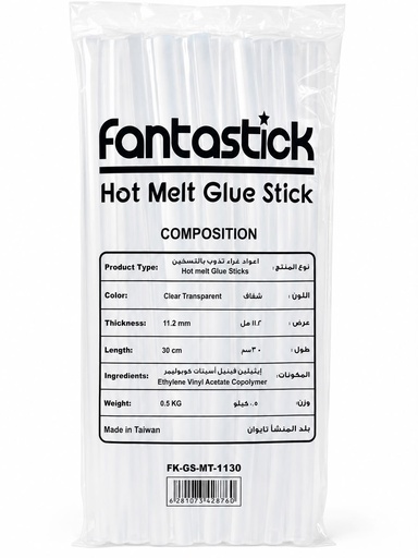 FANTASTICK HOT MELT GLUE STICK 11.2MMX20CM-TAIWAN/GS-MT-1130