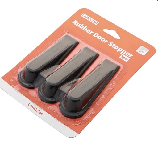 [اوتاد ايقاف الابواب 3 قطع] LAWAZIM DOOR STOPPER BLACK 3 PCS K10412