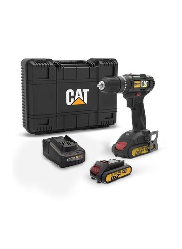 CORDLESS HAMMER DRILL 18V 2AH DX155.1 CAT