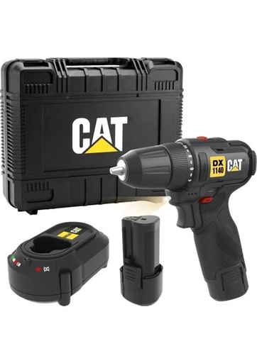 CORDLESS DRILL 12V 2X2AH BATTERY DX1140 CAT